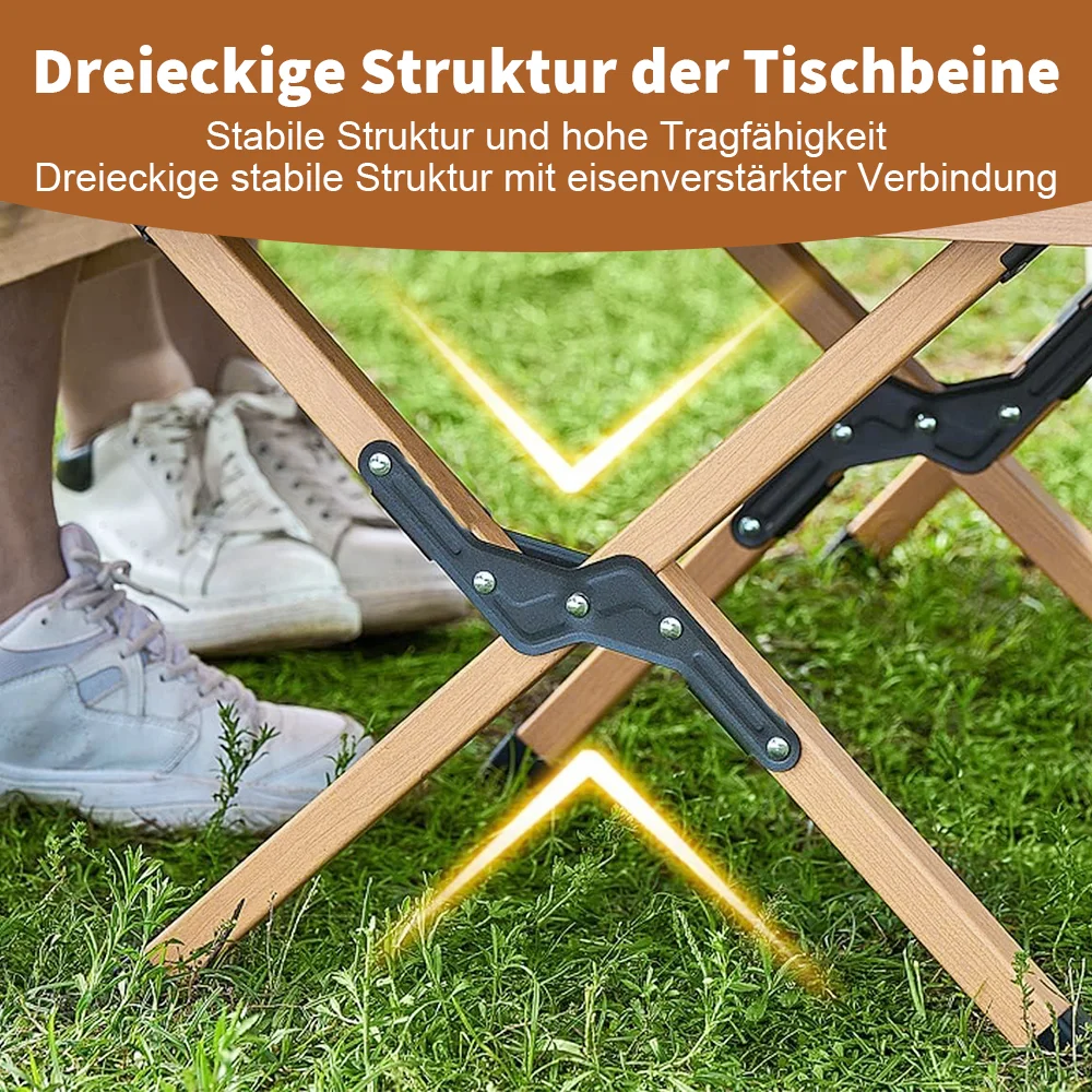 Folding table 60x60x41cm/88x60x41cm/118x60x41cm Outdoor Portable camping Coffe Tables Egg Roll Table Versatile Picnic Table - Image 3